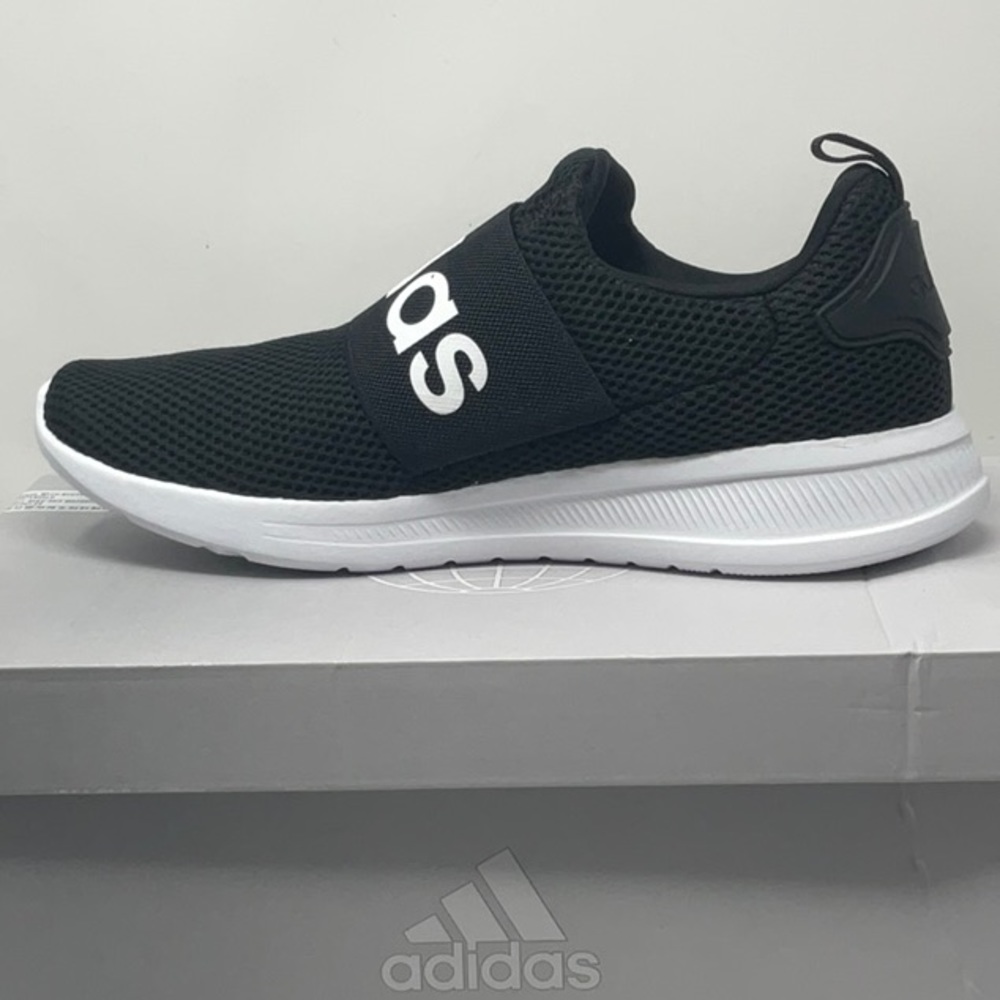 NWT Adidas men’s black/white Lite Racer Adapt 4.0 slip on running shoe, size 9.5 - Picture 3 of 10